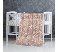 Glitter tigre oro rosa,Coperta morbida, calda, anti-pilling, in flanella, peluche, 76 x 127 cm