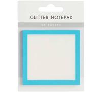 Glitter Transparent Sticky Notes,Clear Notes Pastel, Cute Self Adhesive Note Memo Pads, See Through Notes, Small to Do List, Office Supplies and School Supplies (Blue)