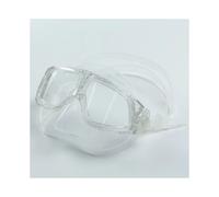 (Glitter trasparente) Maschera professionale per apnea Big God integrata, basso volume, alta definizione,