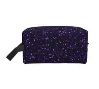 Glitter viola ametista scuro, Borsa per il trucco Borsa per cosmetici Borsa da viaggio portatile da viaggio Borsa per trucco Organizer
