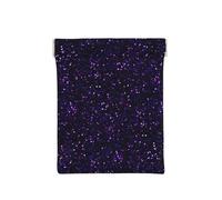 Glitter viola ametista scuro, Spremere il portafoglio superiore da donna Borsa portaoggetti Piccola portamonete Portamonete