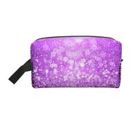 Glitter viola scintillanti, Borsa per il trucco Borsa per cosmetici Borsa da viaggio portatile da viaggio Borsa per trucco Organizer