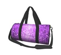 Glitter viola scintillanti, Borsone da viaggio di grande capacità Borsa rotonda Borsa da viaggio sportiva Borsa da viaggio Borsa da fitness