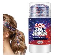 Glitter viso e corpo Scintillante Patriottico Bianco Blu | Glitter olografici viso per zigomi clavicole spalle sfilata festival musicale festa ragazze adolescenti