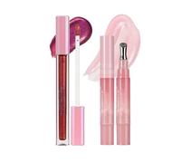 Glittery Lip Gloss | Moisturizing Non Sticky Shimmery Lipstick | Long Lasting Lips Tint | Glossy Hydrating Makeup Cosmetic | Smooth Radiant Lip Shine for Parties Weddings Travel Daily Use