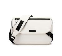 GLITZALL Borsa a tracolla elegante e versatile per gli uomini - Borsa a tracolla elegante e polivalente per l'università, l'ufficio e i viaggi, Bianco, 30 x 7,5 x 23 cm