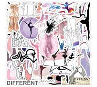 Glixoft 50 Pezzi Adesivi per Danza Adesivi Artistici per Cartoni Animati Decalcomanie per Graffiti di Skateboard Adesivi per Bottiglie d'Acqua Bomboniere per Feste di Ballo per Ragazze Bambini