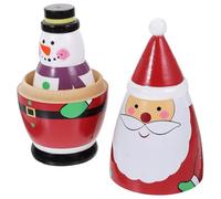Glixoft Bambole Russe di Nidificazione Bambole di Nidificazione Natalizie Matrioska Bambole Impilabili Forniture per L'apprendimento Educativo per Il Regalo di Compleanno di Natale