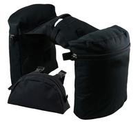 Glixoft Borsa Sella per Cavallo Endurance Borsa Sella Compatta per Cavallo Borsa Sella in Corno Resistente Pratica Tasca con Pomello per Guida su Lunghe Distanze