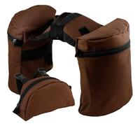 Glixoft Borsa Sella per Cavallo Endurance Borsa Sella Compatta per Cavallo Borsa Sella in Corno Resistente Pratica Tasca con Pomello per Guida su Lunghe Distanze