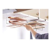 Glixoft Portaoggetti Scolapiatti Coperchio Mensola Porta Supporto per Appendere Piastra Supporto per Padella Piatti Tagliere per Armadio Cucina O Dispensa