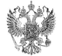 Glixoft Spilla a Due Teste Russia Spilla in Lega Vintage Spilla Bavero Spilla Distintivo Russia Spilla Colletto per Camicia Uomo per Giacche di Abbigliamento
