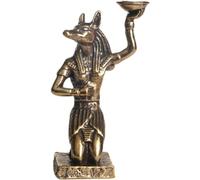 Glixoft Statua Egiziana in Ottone Statue Egiziane di Anu ntico Egitto Cane Dio Piramide Dio della Decorazione della Scrivania del Soggiorno Egiziano