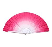 Glixoft Ventaglio Cinese Corto per Danza del Ventre, Ventaglio Pieghevole in Plastica con Sfumatura di Colore, Ventaglio Pieghevole per Danza, Ventaglio Portatile per Esercizi, Ballerino Yangko, per