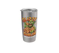 Glizzy Goblin Funny Hot Dog Meme Goblin Mode Activated Bicchiere termico in acciaio inox doppia parete