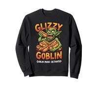 Glizzy Goblin Funny Hot Dog Meme Goblin Mode Activated Felpa