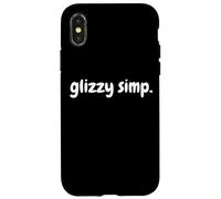 Glizzy Simp Divertente Hot Dog Meme Mangiare Concorso Glizzies Custodia per iPhone X/XS