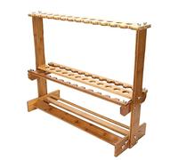 GLJTUO Ampio Espositore da Pavimento per Spada, Porta Spada per Arti Marziali, Porta Spade Verticale Katana, Porta Flauto in Legno, Flauto, Canna da Pesca, Porta Tubi Luminosi (Colore Legno 38)