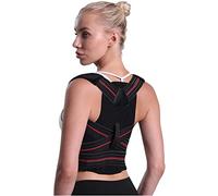 GLJTUO Correttore Posturale Clavicola Regolabile Tutore per La Schiena Spalla Cintura di Supporto Lombare Corsetto Correzione della Postura per Adolescenti Uomini Donne Postura De,Black-Medium