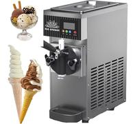 GLJTUO Macchina commerciale del gelato, creatore molle del controsoffitto serve, resa efficiente per i ristoranti ed i negozi di dessert, controllo del pannello dell'affissione a cristalli liquidi