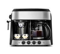 GLJTUO Macchina da caffè Macchina da caffè Semiautomatica Macchina da caffè Intelligente Piccola per La Casa Macchina da caffè Multifunzione Filtro Macchina da caffè A Doppio Uso Rosso (Argento)