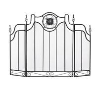 GLJTUO Pantalla para Chimenea - Protector De Chispas Independiente De 3 Paneles para Decoración De Sala De estar - Protección Contra Incendios De Carbón Y Leña - Barrera De Llamas De,