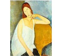 GLKFWVX Amedeo Modigliani - Poster da parete "Amedeo Modigliani" Stampa astratta su tela per decorazione domestica, 40 x 60 cm, senza cornice