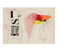 GLKFWVX Famosi Joan Miro Mostra Manifesti Arte Magia Parete Arte Surrealismo Pittura su Tela Miro Stampe Joan Miro Immagini per Home Decor 40X30cmX1 No Frame