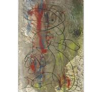 GLKFWVX Famosi Joan Miro Mostra Poster Il Bacio Arte della Parete Surrealismo Tela Pittura Miro Stampe Joan Miro Immagini per La Decorazione Domestica 45X65cmX1 No Frame