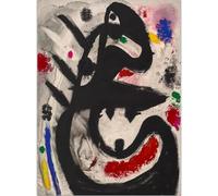 GLKFWVX Famosi Joan Miro Poster Mad Proverbi Arte della Parete Surrealismo Mostra Pittura su Tela Stampe Miro Joan Miro Immagini per la Decorazione Domestica 30X40cmX1 Senza Cornice