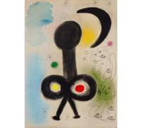 GLKFWVX Joan Miró Arte della Parete Manifesti Famosi Mostra Pittura su Tela Stampe in Stile Moderno Nordic Home Living Room Decoration Picture 40x60cmx1 No Frame