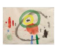 GLKFWVX Joan Miro Manifesti della Mostra Bambini Felici Arte della Parete Surrealismo Tela Pittura Miro Stampe Joan Miro Immagini per La Decorazione Domestica 65X45cmX1 Senza Cornice