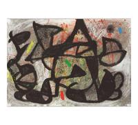 GLKFWVX Joan Miro Manifesti della Mostra Meraviglioso Mondo Arte della Parete Surrealismo Pittura su Tela Stampe Miro Joan Miro Immagini per La Decorazione Domestica 80X60cmX1 Senza Cornice