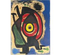 GLKFWVX Joan Miro Manifesti della Mostra Running Bambini Wall Art Surrealismo Tela Pittura Miro Stampe Joan Miro Immagini per La Decorazione Domestica 45X65cmX1 No Frame