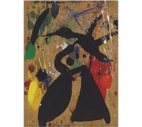 GLKFWVX Joan Miro Mostra Manifesti Donna e Uccello Arte della Parete Surrealismo Pittura su Tela Stampe Miro Joan Miro Immagini per Home Decor 45X65cmX1 Senza Cornice