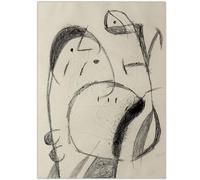 GLKFWVX Joan Miro Poster autoritratto da parete Surrealismo dipinto su tela Joan Miro stampa immagine nordico per soggiorno decorazione 30 x 45 cm x 1 senza cornice