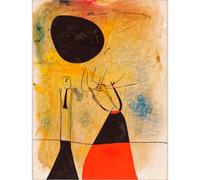 GLKFWVX Joan Miro Poster Persone sotto Il Sole Arte della Parete Surrealismo Pittura su Tela Stampe Miro Immagini di Joan Miro per La Decorazione Domestica 15X20cmX1 Senza Cornice