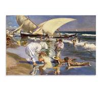 GLKFWVX Joaquin Sorolla Poster da parete per bambini sulla spiaggia Joaquin Sorolla pittura su tela moderna astratta stampe per la decorazione della casa immagine 60 x 90 cm senza cornice