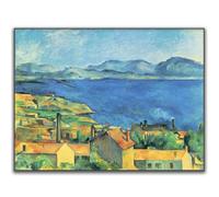 GLKFWVX Paul Cézanne - Poster da parete con vista sull'oceano, stampa astratta Paul Cézanne, immagine decorativa per la casa, 60 x 90 cm, senza cornice