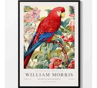 GLKFWVX William Morris, poster con aquila, stampa su tela con museo di William Morris, stampe per la decorazione della casa, 60 x 80 cm, senza cornice