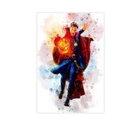 GLKISGFQ Poster su tela con supereroe Doctor Strange, decorazione artistica da parete per soggiorno e camera da letto, 40 x 60 cm