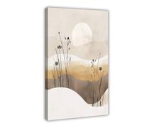 GLKISGFQ Poster su tela, motivo: Il sole sorge, decorazione per camera da letto, ufficio, stanza, regalo, 60 x 90 cm