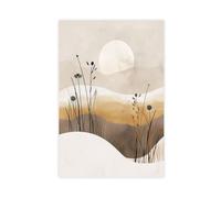 GLKISGFQ Poster su tela, motivo: Il sole sorge, decorazione per camera da letto, ufficio, stanza, regalo, 60 x 90 cm