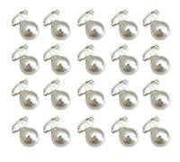 GLKTOPO 20 mini fermagli per capelli con perle, graziose forcine per capelli, decorazioni per capelli, per ragazze e donne, accessori per capelli, per matrimoni, feste, banchetti, colore bianco