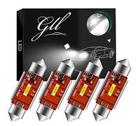 GLL 39MM C5W LED Canbus CSP 1860-1SMD 650 Lumen per Auto Luci a LED Lampadine Luce Targa Luce di Parcheggio Luce Interna Luce del Bagagliaio Luce a Cupola (Confezione da 4)