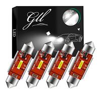 GLL 41MM C5W LED Canbus CSP 1860-1SMD 650 Lumen per Auto Luci a LED Lampadine Luce Targa Luce di Parcheggio Luce Interna Luce del Bagagliaio Luce a Cupola (Confezione da 4)