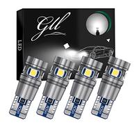 GLL 4pcs Bianco T10 501 LED Canbus 194 168 W5W 3030-6SMD Lampadine T10 con Cuneo per Cupola Auto Cruscotto Cruscotto Luci Targa Interna