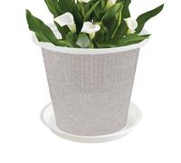 Glleneskt Vaso Trasparente Per Orchidee, Vaso Per Fiori Con Fori E Sottovasi Per Il Rinvaso, Fioriera Trasparente Per Vivaio Con Drenaggio Per Cactus, Phalaenopsis, Rose E Viole Del Pensiero