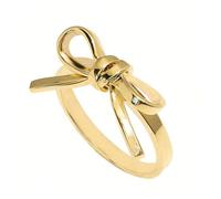 GLMOCM Anello con fiocco da donna Dainty Gold Bowknot Anelli rosa fiocco nastro anello promessa anelli per le donne, Metallo, Nessuna pietra preziosa