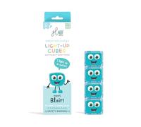 Glo Pals, Set 4 Cubi Luminosi Blair, Giochi da Bagnetto per Bambini da 3 Anni di Età, Aiuta lo Sviluppo Sensoriale e Cognitivo, con Illuminazione Automatica, Blu